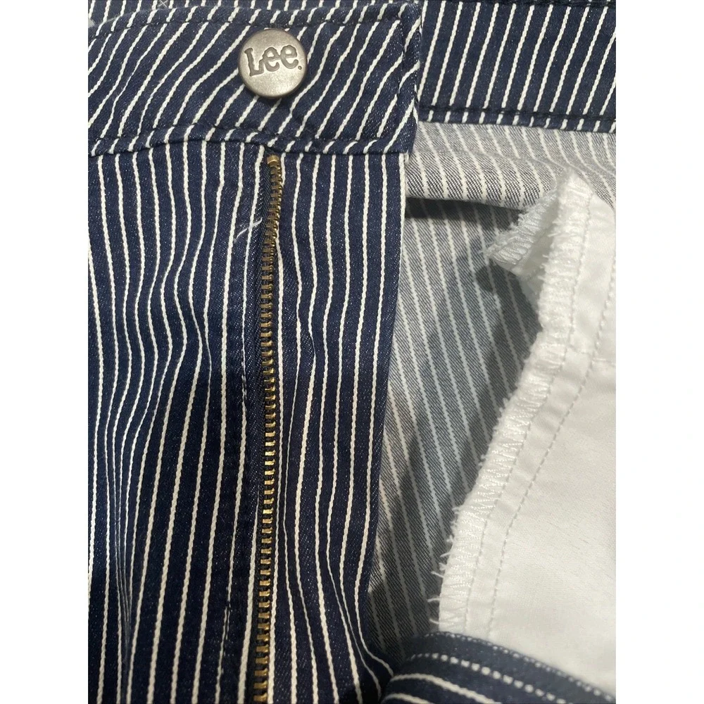 Lee short mid-rise regular 20 M‎ railroad stripe Stretch